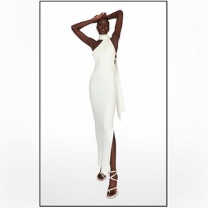 Khanums Kara Maxi Scarf Dress Ivory Small